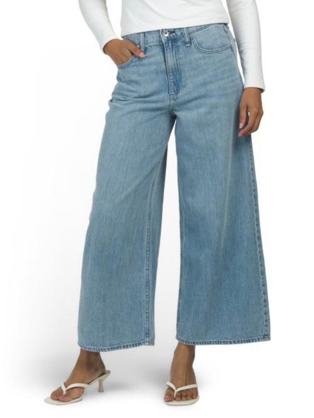 Light Wash Serena High Waist Wide Leg Jeans